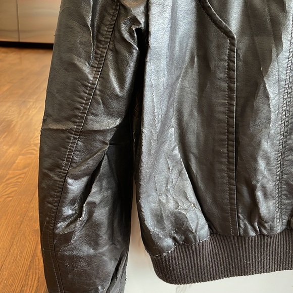 💕x2HP💕By Bernardo dark brown faux leather jacket - Picture 12 of 15